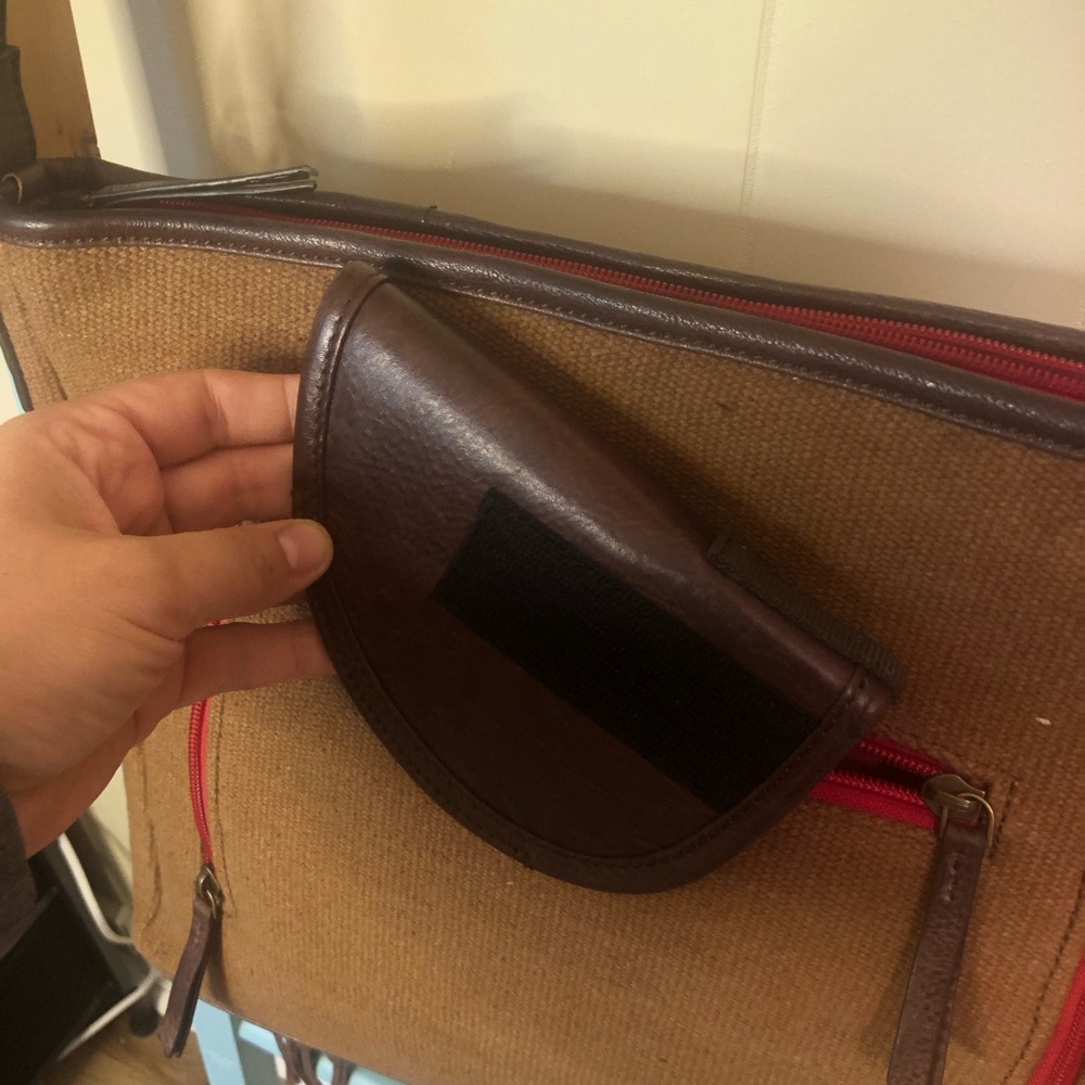 Ariat Brown Southwestern Fringe Crossbody Concealed Weapon Purse Bag - Picture 12 of 16